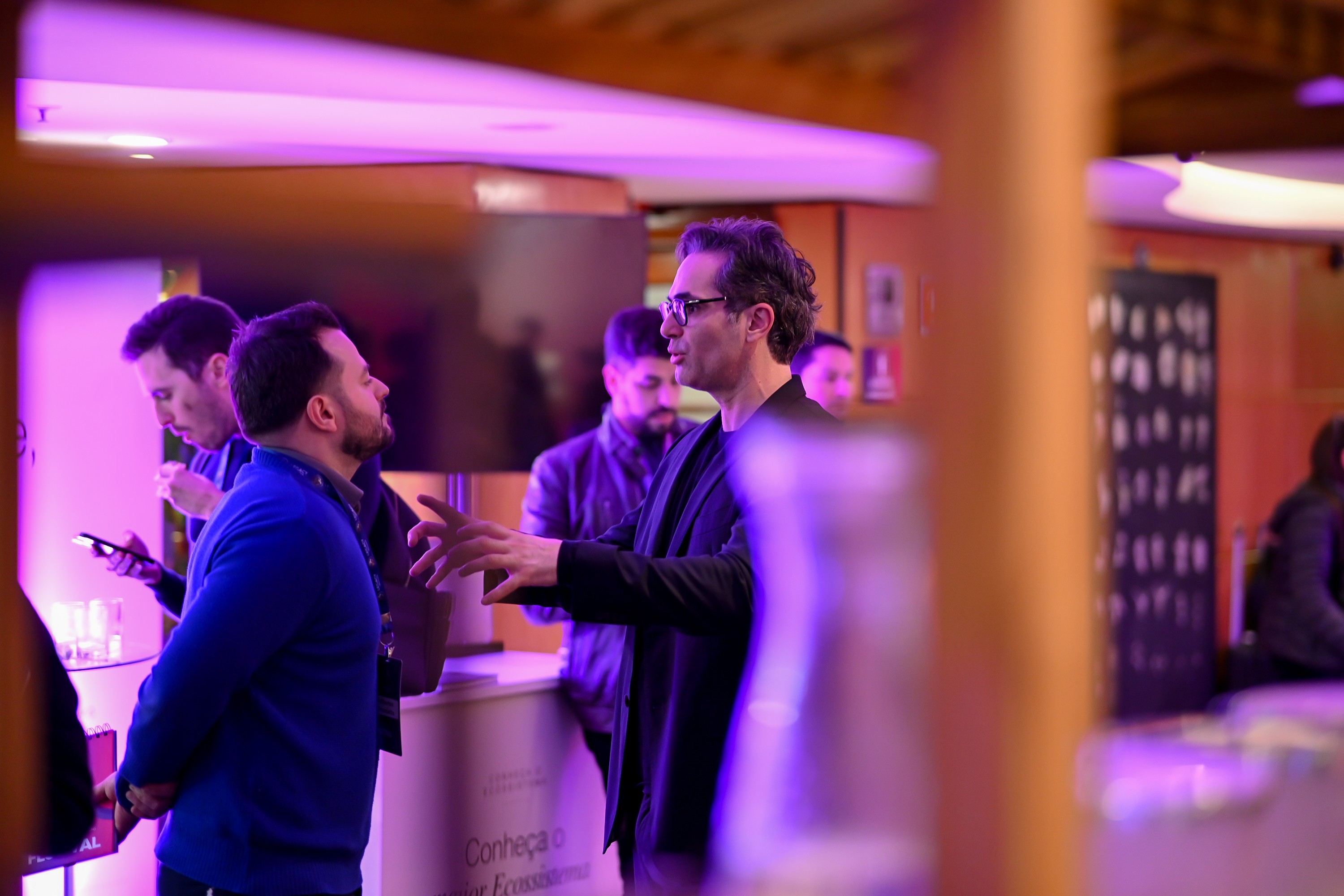 Networking entre cirurgiões no evento